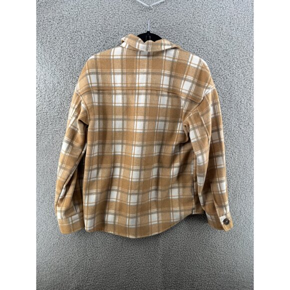 Avec Les Filles Women's Plaid Button-Up Jacket Size Small Polyester Wool Blend - Picture 2 of 6